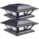 Postes solares SideInlar, 2 modos, branco quente/frio, pacote com 2 Postes solares SideInlar, 2 modos, branco quente/frio, pacote com 2