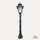 Postinho iluminação 140cm poste alumínio fundido pronto artes