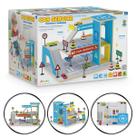 Posto e Garagem Para Carrinhos Brinquedo Infantil em Madeira Posto e Garagem Para Carrinhos Brinquedo Infantil em Madeira