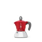 Pot Moka Bialetti Moka Induction 2 xícaras de café expresso vermelho