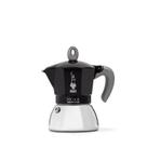 Pot Moka Bialetti Moka Induction 4 xícaras de café expresso preto