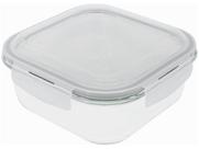 Pote 1,2l de Vidro com Tampa Transparente Quadrado Raso - Oikos BRANCO Pote 1,2l de Vidro com Tampa Transparente Quadrado Raso - Oikos BRANCO