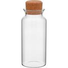 Pote 20X9X9Cm 850Ml Borosilicato Transp Tampa Cortiça