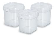 Pote 220ml Quadrado C/ Lacre Combo 50un Bolo/sobremesa