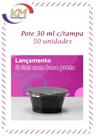 Pote 30 ml c/ tampa - 50 unidades - geléia, maionese, molho, shoyu, molheira (15467)