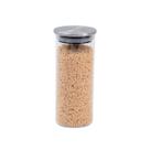 Pote 450ml de vidro com tampa de inox circular mantimento - Oikos