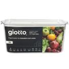 Pote 5 Litros Hermetico Organizador de Geladeira Giotto (Pet) com Cesto