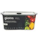 Pote 5,7 Litros Hermetico vedação Silicone Organizador Geladeira Giotto com Cesto e Bandei Air Lock