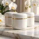 Pote 60ml Branco Para Cremes Cosméticos Compre 2 Ganhe 1 Branco