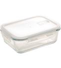 Pote 640ml Retangular Hermético Borossilicato Transparente