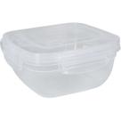 Pote 800ml C/ Tampa 4 Travas Quadrado Fliplock Marmita Transparente Comida Pote Cozinha Geladeira Micro-ondas - Rischioto Pote 800ml C/ Tampa 4 Travas Quadrado Fliplock Marmita Transparente Comida Pote Cozinha Geladeira Micro-ondas - Rischioto