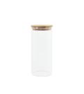 Pote 800Ml De Vidro Com Tampa De Bambu Circular Mantimento - Oikos Pote 800Ml De Vidro Com Tampa De Bambu Circular Mantimento - Oikos