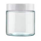 Pote 850ml Recipiente Vidro Redondo Invicta Branco 01 unid