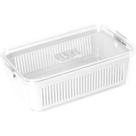 Pote Acrílico Hermetico Slim 2570ml Branco Pote Acrílico Hermetico Slim 2570ml Branco
