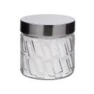 Pote Alimentos Alto Relevo c/ Tampa Alumínio 12cm Onyx