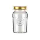 Pote Americano de vidro Vintage Retro Tampa Biscoito 1 Litro