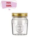 Pote Americano Vintage Retro Tampa Biscoito 500ml Nadir 1Un