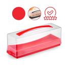 Pote Bolacha Acrilico Cristal Vermelho Acrylic Line Casa