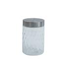 Pote bolhas 1300ml de vidro com tampa inox redondo - Mozcada