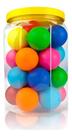 Pote Bolinha Maciça Atóxica Pequena 45mm Brinquedo Cores Variadas - 20 unidades - Big Bull