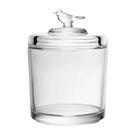 Pote c/Tampa em Cristal Transparente Bird 8,5 x 11,5cm Wolff Pote c/Tampa em Cristal Transparente Bird 8,5 x 11,5cm Wolff