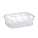 Pote Caixa Container Retangular Transparente com Tampa 5,5 Litros 32 x 23 x 12 cm