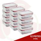 Pote Canelado Vidro 640ml Marmita Fit Resistente 12 Unidades