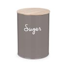 Pote canister c/ tampa hermético bambu p/ açúcar warm gray 1,5l - brinox