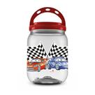Pote carros 1700ml tampa de rosca