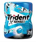 Pote Chiclete Trident Hortelã Peppermint X Senses 54g C/28u