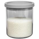 Pote Cilindro Cristal Empilhavel 900ml Preto
