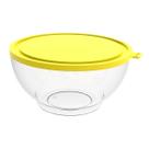 Pote com Tampa 3,1L Redondo Crippa Transparente e Amarelo Bacia Alimentos Frutas Pote com Tampa 3,1L Redondo Crippa Transparente e Amarelo Bacia Alimentos Frutas