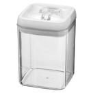 Pote com tampa branca home&co pratik 1,7 litros transparente