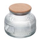 Pote com Tampa de Bambu Lumi 750ml Vidro - Lyor