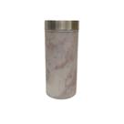Pote com tampa de vidro estampa marmorizado 1l e 100ml