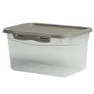 Pote Com Tampa e Trava 500ML Transparente Unidade