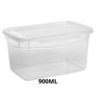 Pote Com Tampa e Trava 900ML Transparente Unidade