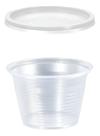 Pote com Tampa Potinho Para Molho patê maioneze Salada Copinho Levar delivery 100ml 50un