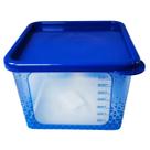 Pote com Tampa Vasilha 850ml Mantimentos Alimentos Potte Premium Freezer Quadrado M