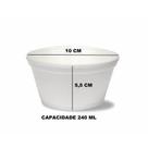 Pote Cumbuca Delivery Isopor 240 ml Copobras Com 50 Unidades Com Tampa Plástica