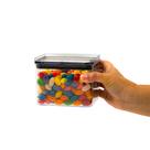 Pote de acrílico 800ml com tampa hermético quadrado - Tüd