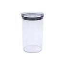 Pote de Acrílico Empilhável C/ Tampa Redondo Porta Mantimentos Transparente 1200ml Pote de Acrílico Empilhável C/ Tampa Redondo Porta Mantimentos Transparente 1200ml