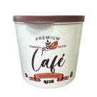 Pote de Armazenamento Hermético Branco Tampa Marrom Premium 2L Azzu