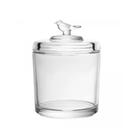 Pote de Cristal Ecológico com Tampa Bird 8.5cm x 8.5cm x 11.5cm - Wolff