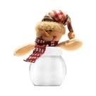 Pote De Doces Transparente De 15cm Com Tampa, Decoração De Natal Fofa, Recipiente Transparente Para