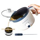 Pote de fusão de cera KQU Electric Wax Melter com termômetro 1.5L