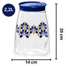 Pote de Mantimentos com Tampa de Rosca Arabesco 2200ml