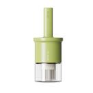 Pote de Óleo Elegante com Pincel de Silicone para Cozinha - Verde Moderno