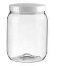 Pote De Plástico Cristal Com Tampa 1 Litro Comida Mantimento