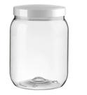 Pote De Plástico Cristal Com Tampa 1700ml Mantimento Comida